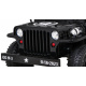 Retro vojenské auto pro děti černé + pohon 4x4 + dálkové ovládání + 2 nosiče zavazadel + pomalý start + MP3 LED