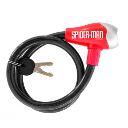 CYKLISTICKÝ ZÁMEK NA KABEL SPIDERMAN
