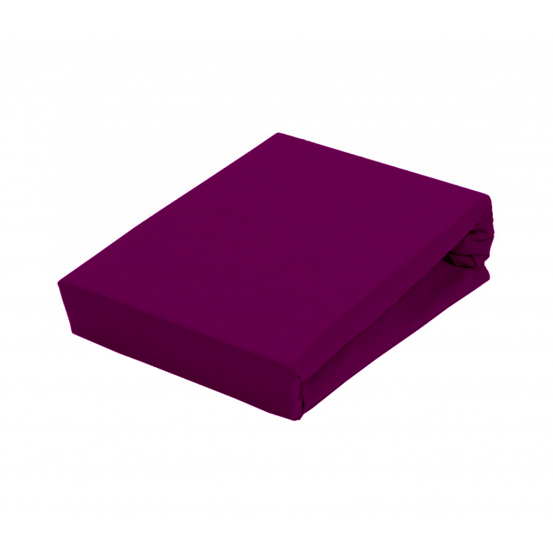 Aga Prostěradlo JERSEY 90x200 cm  Barva prostěradla: Tmavě fialová 2DAZ662 - II. JAKOST