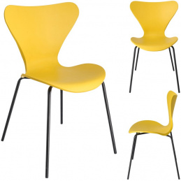 Plastová židle TAMOE žlutá