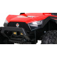 Clash bateriový kočárek pro 2 děti Červený + Dálkové ovládání + Pohon 4x4 + Nastavení sedadla + Rádio MP3 + LED dioda