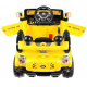 JJ terénní auto na baterie pro děti Žluté + Dálkové ovládání + Úložný prostor + Světla + Audio