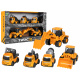 Sada pěti stavebních vozidel