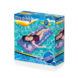 Neonová plážová matrace BESTWAY Purple 188x71cm + opravná sada