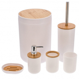 Koupelnová souprava 6dílná bílá