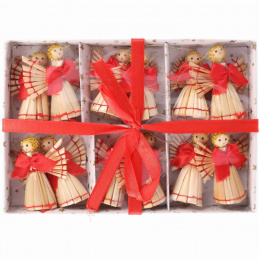 Sada slaměných ozdob