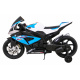 Dětská bateriová motorka BMW HP4 Modrá + pomocná kolečka + pomalý start + EVA + MP3 LED