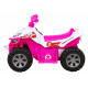 Nejrychlejší bateriová čtyřkolka pro děti Růžová + 25W motor