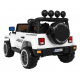 Dětské terénní auto Full Time 4WD Bílé + 4x4 + Dálkové ovládání + LED audio + Úložný prostor
