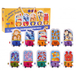 Vzdělávací matematická hra Vagonky