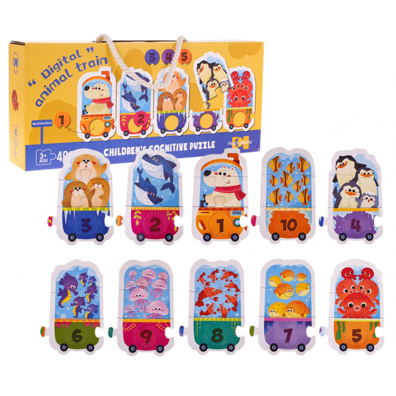 Vzdělávací matematická hra Vagonky