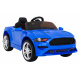 GT Sportovní autíčko na baterie pro děti modré + dálkové ovládání + pomalý start + nosič zavazadel + MP3 LED dioda