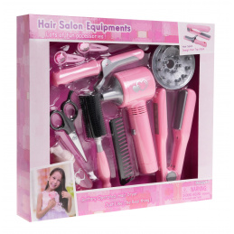 Dětská kadeřnická sada pro děti 3+ Interaktivní fén + kulma + žehlička na vlasy + příslušenství
