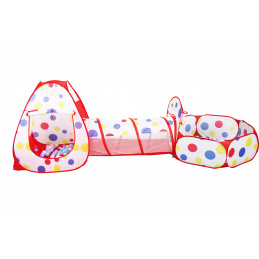 Aga4Kids Dětský hrací stan se spojovacím tunelem MR7014