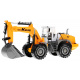 Dětský bagr 3+ Pohyblivá lžíce + Otevírací kapota + Figurína motoru