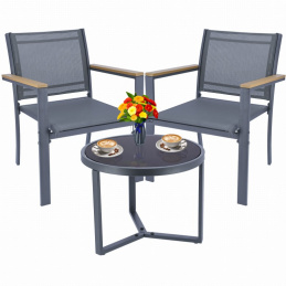 Sada zahradního nábytku 2 židle + stůl