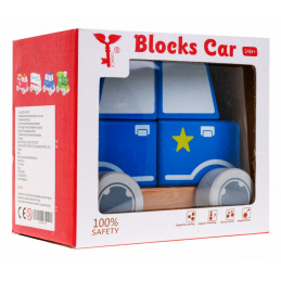 Dřevěné policejní auto