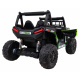 Buggy UTV Off-roader pro děti Zelená + dálkové ovládání + nosič zavazadel + pomalý start + EVA + MP3 LED