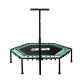 Aga FITNESS Trampolína 130 cm Zelená + madlo