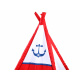 Dětské Teepee ZA3355 Červená/Bílá
