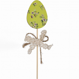 Dřevěné vejce na špejli velikonoční