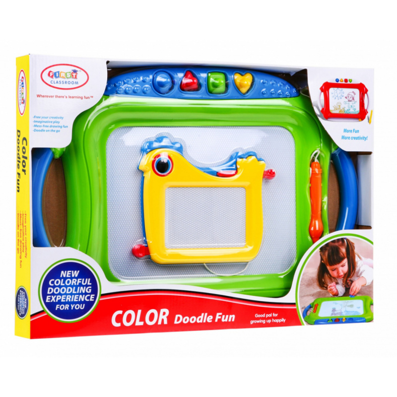 Sada 2 dětských zinkových per 3+ stíratelné kresby + gumy + 4 razítka