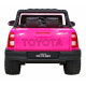 Toyota Hilux na baterie pro děti Růžová + pohon 4x4 + dálkové ovládání + 2 nosiče zavazadel + rádio MP3 + LED dioda