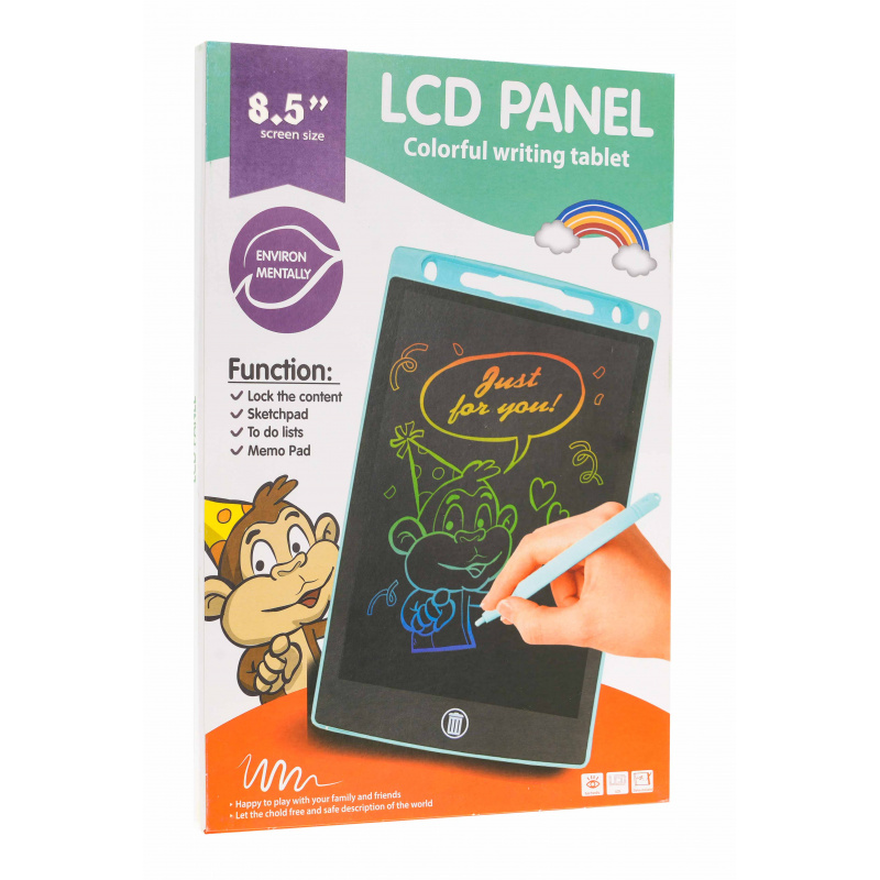 8,5' tablet na kreslení a psaní pro děti 3+ Červený + stylus + LCD displej + uchycení na šňůrku