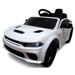 AUDI DOGE SRT WHITE Auto na baterie EVA Kožené dálkové ovládání