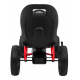 ABARTH šlapací motokára pro děti černá + EVA kola + ruční brzda + volnoběh