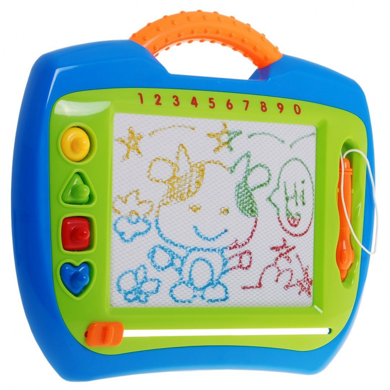 Happy Kids' Puzzle 3+ Kreativní hračka + stylus + 4 razítka + kresby ve 4 barvách