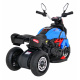 Rychlá turistická motorka na baterie pro děti Modrá + Audio + Světla + Eko kůže