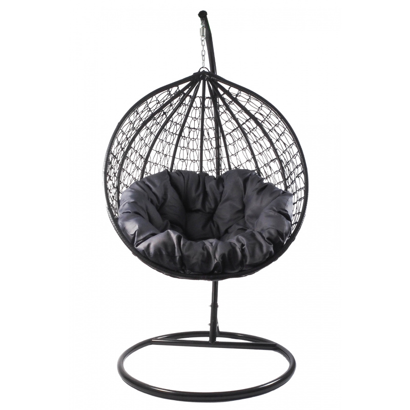 Aga Závěsné křeslo ORTA MR4202B-DG Černé/Tmavě šedé