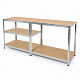 Linder Exclusiv Kovový regál 180x90x40 cm 5 polic