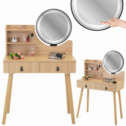 Kosmetický toaletní stolek se zrcadlem LED