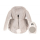 FLOW AMSTERDAM Uklidňující plyšový králíček Milo 0m+ Šedý