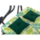 Zahradní houpačka Sedátko Textil 2x1 Vzor Palmové listy