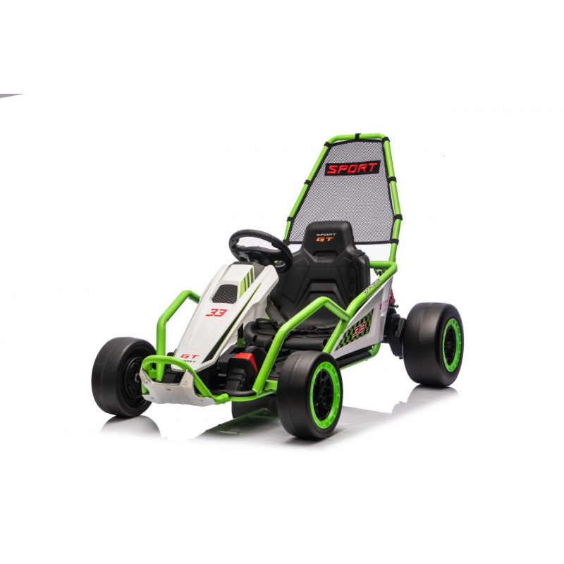 Vozidlo Gokart TORNADO s funkcí driftu Zelený