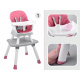 Krmicí židlička 6v1 ZA4142 - Růžová