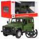 Land Rover Defender zelený RASTAR 1:14 model Autíčko na dálkové ovládání + 2,4 GHz dálkové ovládání + Manuální otevírání dveří