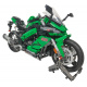 Sada Stavebnic Motocykl Sportovní Zelený 2304ks.