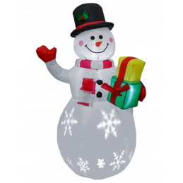 Nafukovací sněhulák s LED osvětlením - 150 cm