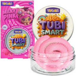Tubi Smart plastelína senzorická Milky Pink se natahuje, praská, odráží se ZA6129 univerzální