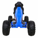 Velká šlapací motokára Silná pro děti Modrá + 100 kg nosnost + EVA kola + Ruční brzda + Sportovní sedadlo