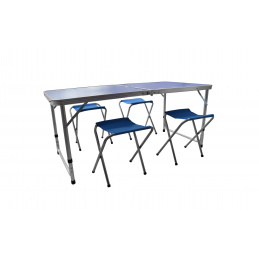 Aga Kempingový skládací set Modrý