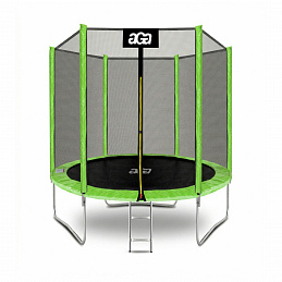 Aga SPORT TOP Trampolína 180 cm Světle zelená + ochranná síť