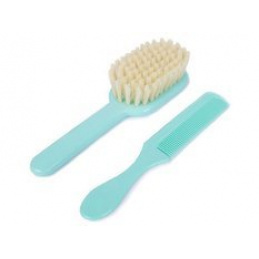 Dětský kartáč a hřeben na vlasy 0m+ POUPY Tyrkysový