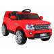 Land Rover Discovery Dětské elektrické autíčko červené + dálkové ovládání + EVA kola + pomalý start + rádio MP3
