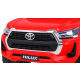 Toyota Hilux baterie pro děti Červená + pohon 4x4 + dálkové ovládání + 2 nosiče zavazadel + rádio MP3 + LED dioda