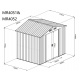 Aga Zahradní domek 236x206x174 cm Tmavě šedý
